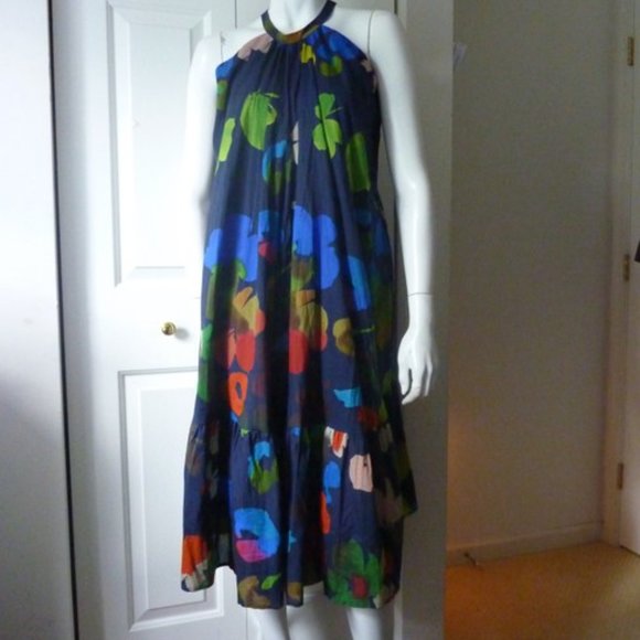 Anthropologie WHIT TWO Floral Halter Maxi Dress NWT - Picture 4 of 9